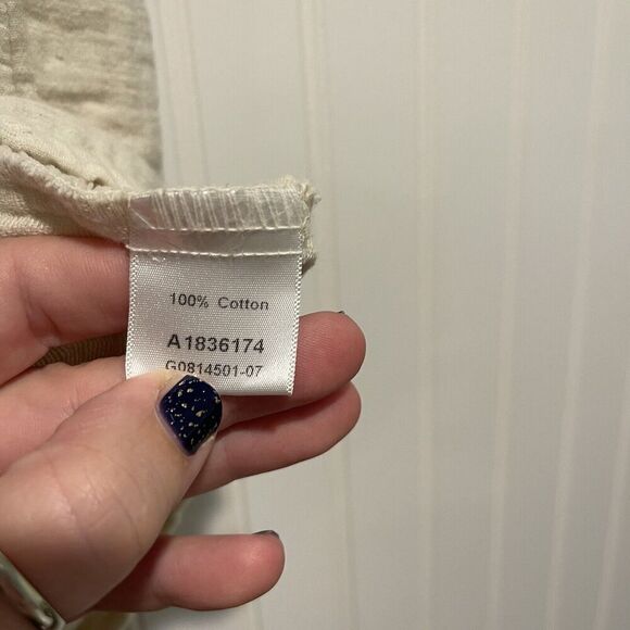 Kleen Cream Slub Cotton Tank Size Small - Picture 4 of 5